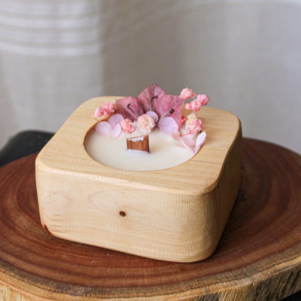 Bougie en bois Rêve d'amande